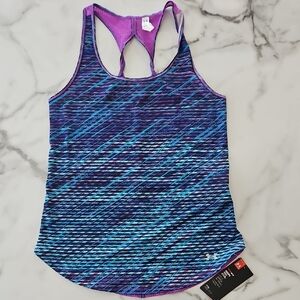 Under Armour Women's Purple and Blue Tank Top